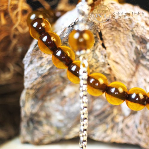 Ateş Kehribar | Küre Kesim | Gümüş Püskül