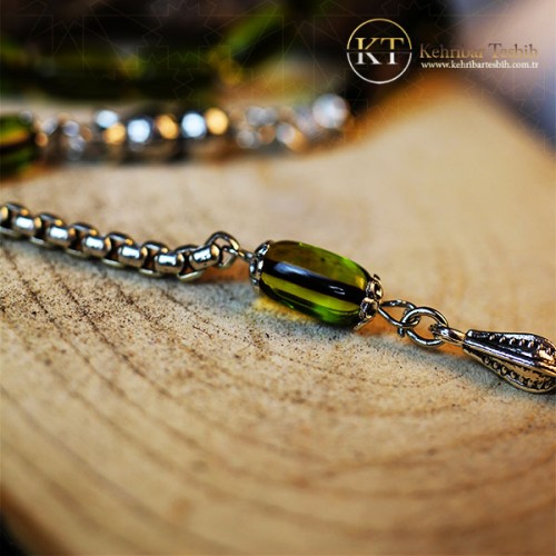 Fıçı Kesim | Ateş Kehribar | Alpaka Kararmaz Püskül 