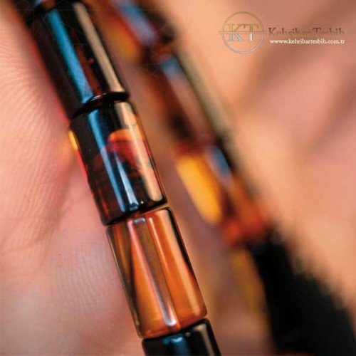 Ateş Kehribar | Kesme Kesim | Çift Yedek Habbeli | Gümüş Püsküllü | Renk Cümbüşü