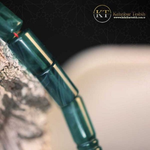 Ateş Kehribar | Kesme Kesim | Çift Yedek Habbeli | Alpaka paslanmaz Püsküllü