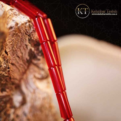 Ateş Kehribar | Kesme Kesim | Yedek habbeli | Gümüş Püsküllü