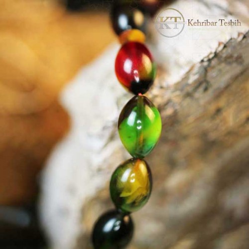 Sıkma kehribar| Bonibon| Arpa Kesim | Üç Yedek Habbeli